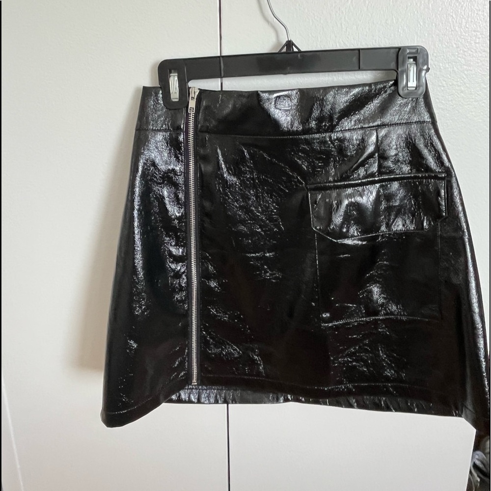 Pleather skirt.